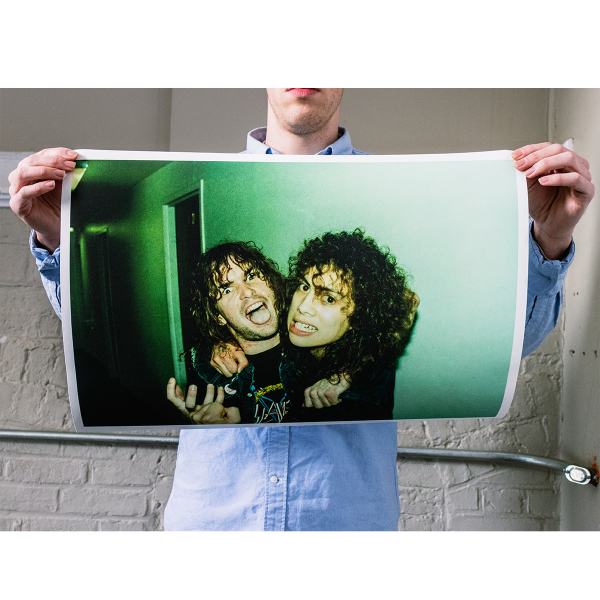 Harald Oimoen  Kerry King & Kirk Hammett: Seattle, WA (1985)  Giclee Print Hot on Sale
